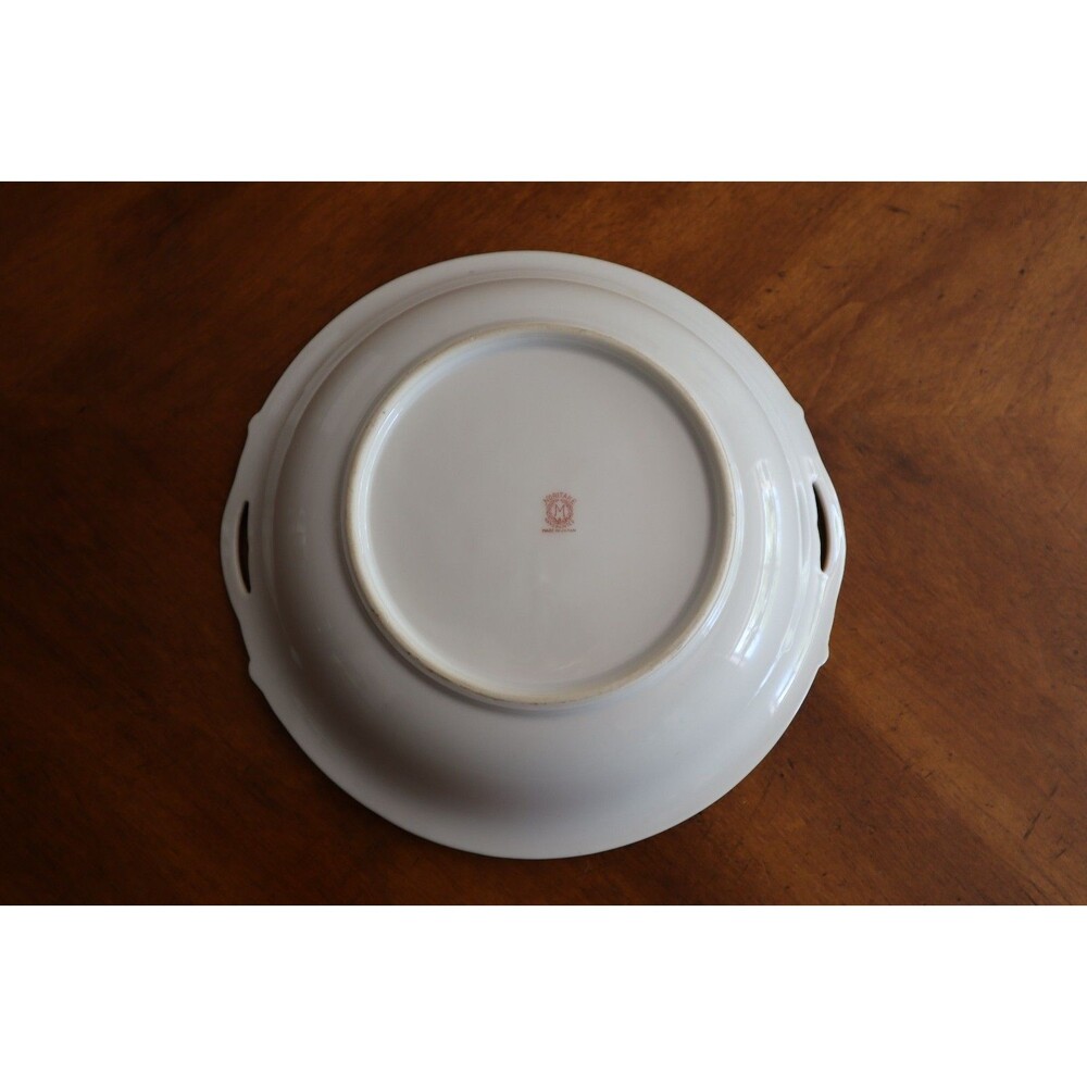 Vtg Noritake China Tree In The Meadow Round Serving Bowl 9.5" Handles Pasta Vege - Picture 6 of 13